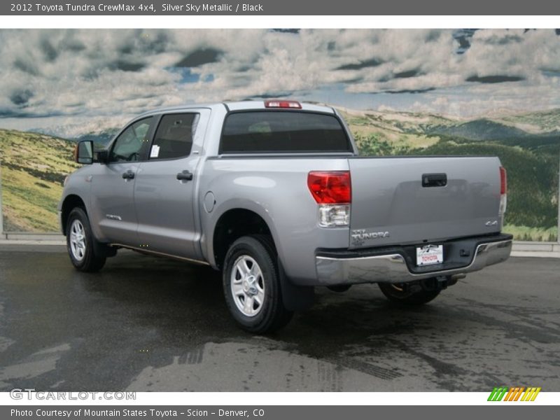 Silver Sky Metallic / Black 2012 Toyota Tundra CrewMax 4x4