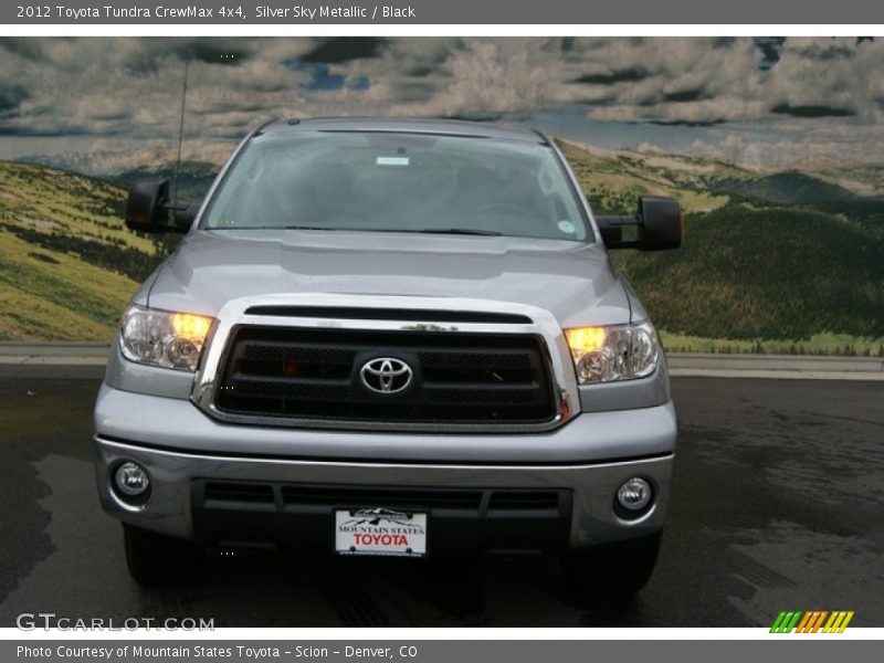 Silver Sky Metallic / Black 2012 Toyota Tundra CrewMax 4x4