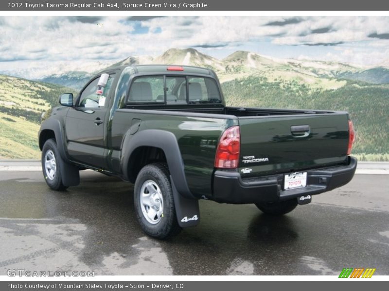 Spruce Green Mica / Graphite 2012 Toyota Tacoma Regular Cab 4x4
