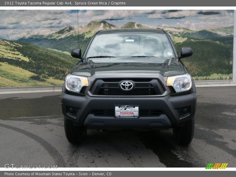 Spruce Green Mica / Graphite 2012 Toyota Tacoma Regular Cab 4x4