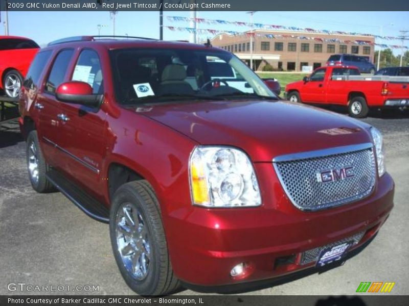 Red Jewel Tintcoat / Cocoa/Light Cashmere 2009 GMC Yukon Denali AWD