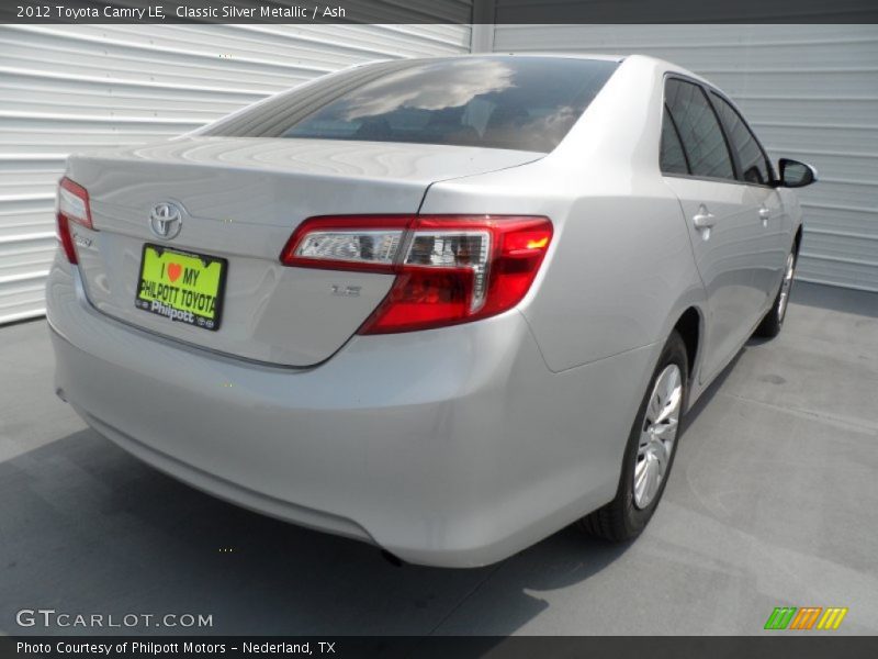 Classic Silver Metallic / Ash 2012 Toyota Camry LE
