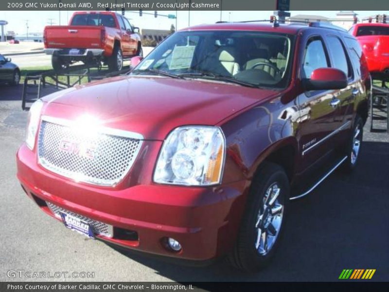 Red Jewel Tintcoat / Cocoa/Light Cashmere 2009 GMC Yukon Denali AWD