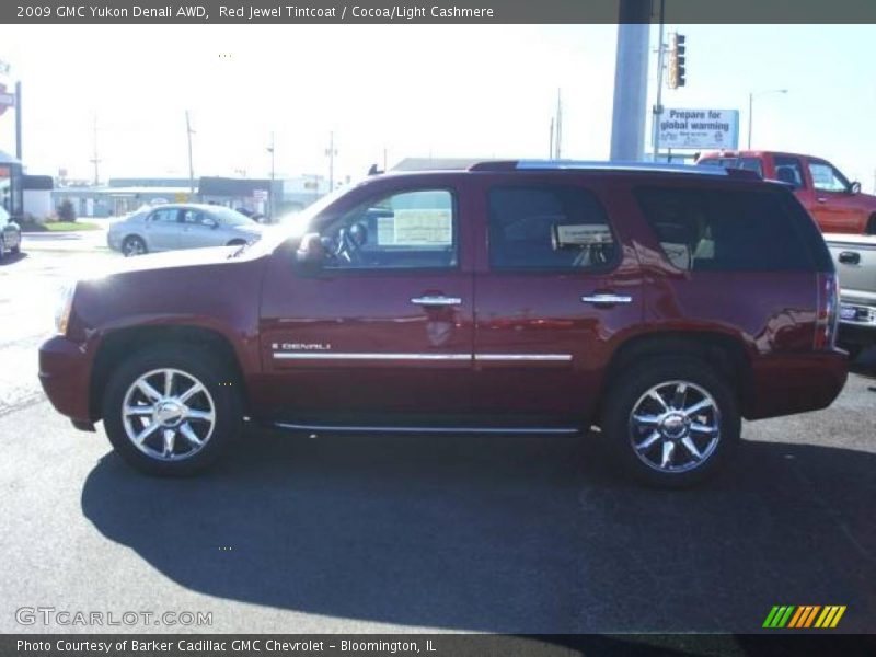 Red Jewel Tintcoat / Cocoa/Light Cashmere 2009 GMC Yukon Denali AWD