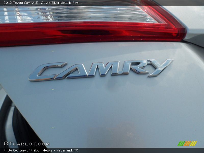 Classic Silver Metallic / Ash 2012 Toyota Camry LE