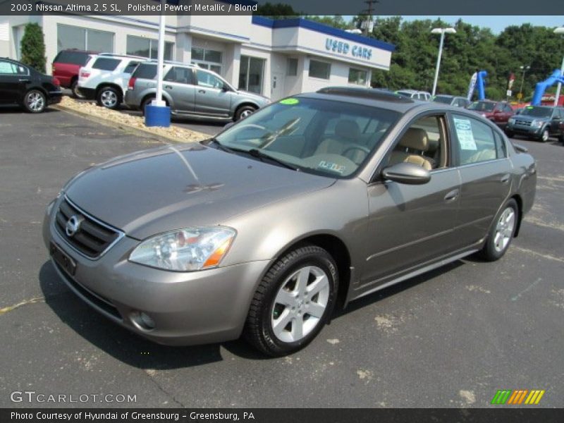 Polished Pewter Metallic / Blond 2003 Nissan Altima 2.5 SL