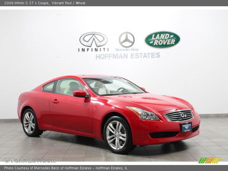 Vibrant Red / Wheat 2009 Infiniti G 37 x Coupe
