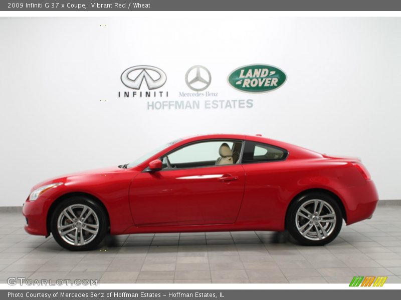 Vibrant Red / Wheat 2009 Infiniti G 37 x Coupe