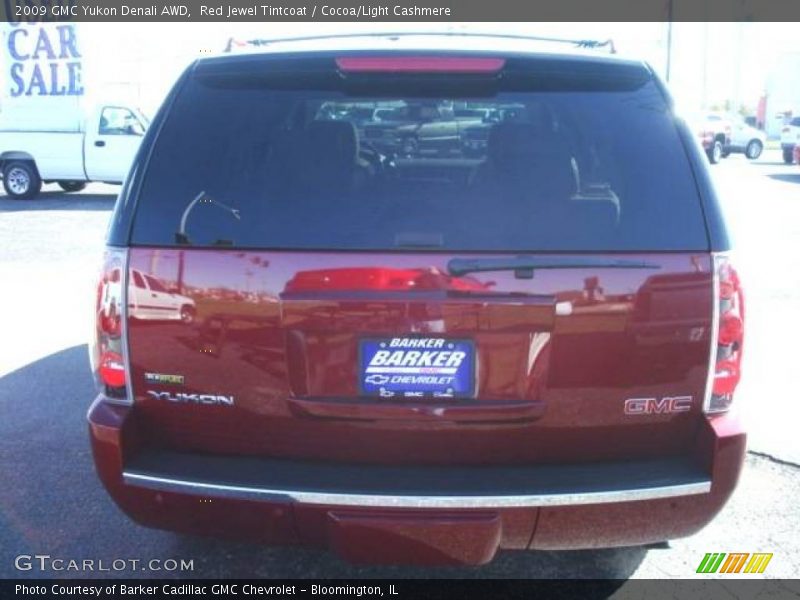 Red Jewel Tintcoat / Cocoa/Light Cashmere 2009 GMC Yukon Denali AWD