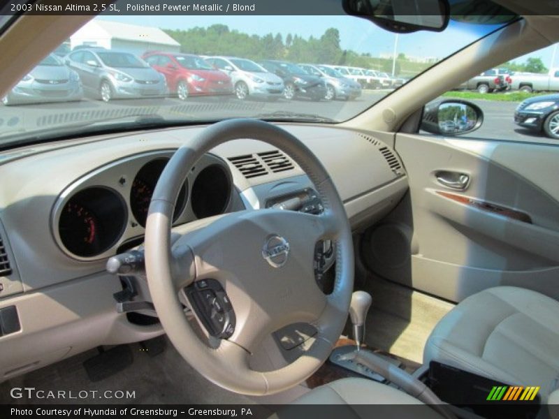 Polished Pewter Metallic / Blond 2003 Nissan Altima 2.5 SL