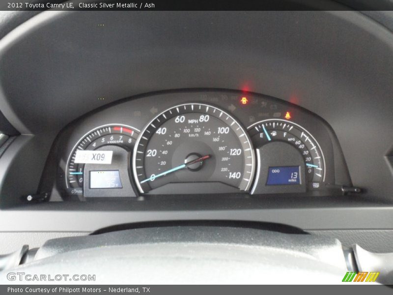 Classic Silver Metallic / Ash 2012 Toyota Camry LE