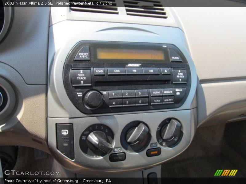 Polished Pewter Metallic / Blond 2003 Nissan Altima 2.5 SL