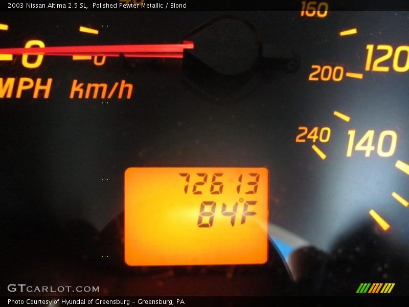 Polished Pewter Metallic / Blond 2003 Nissan Altima 2.5 SL