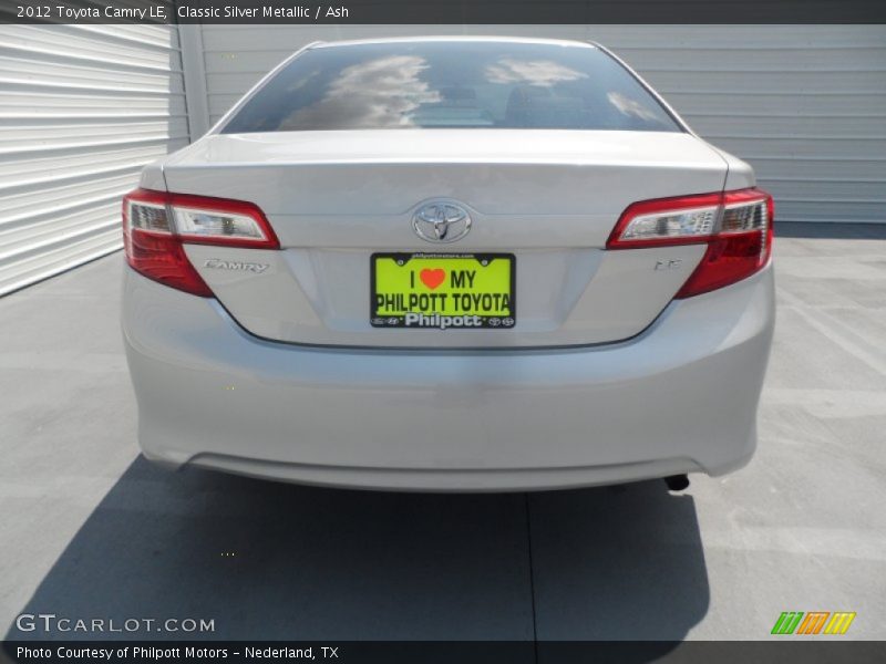 Classic Silver Metallic / Ash 2012 Toyota Camry LE