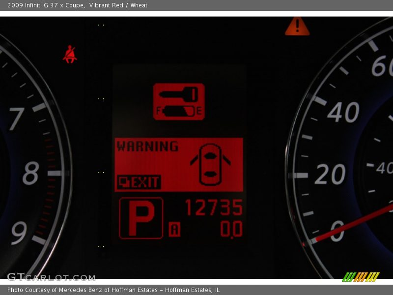 Vibrant Red / Wheat 2009 Infiniti G 37 x Coupe