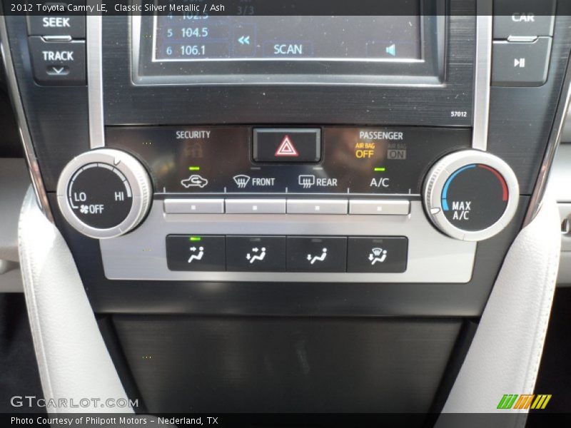 Classic Silver Metallic / Ash 2012 Toyota Camry LE