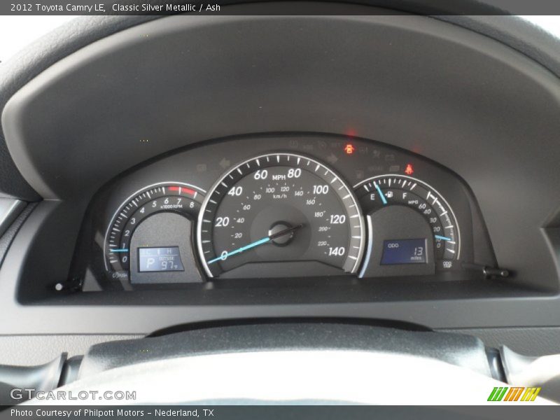 Classic Silver Metallic / Ash 2012 Toyota Camry LE