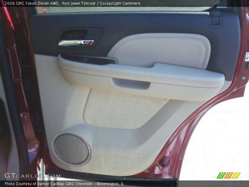 Red Jewel Tintcoat / Cocoa/Light Cashmere 2009 GMC Yukon Denali AWD