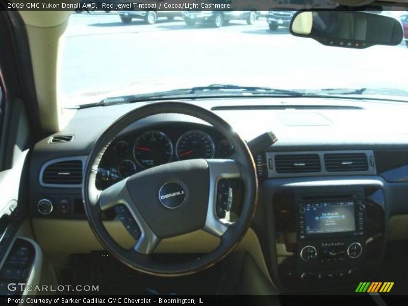 Red Jewel Tintcoat / Cocoa/Light Cashmere 2009 GMC Yukon Denali AWD