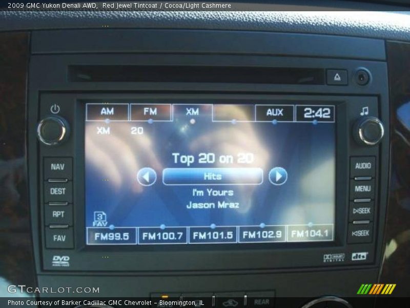 Red Jewel Tintcoat / Cocoa/Light Cashmere 2009 GMC Yukon Denali AWD