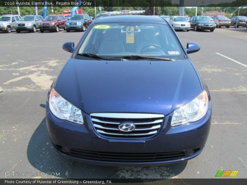 Regatta Blue / Gray 2010 Hyundai Elantra Blue