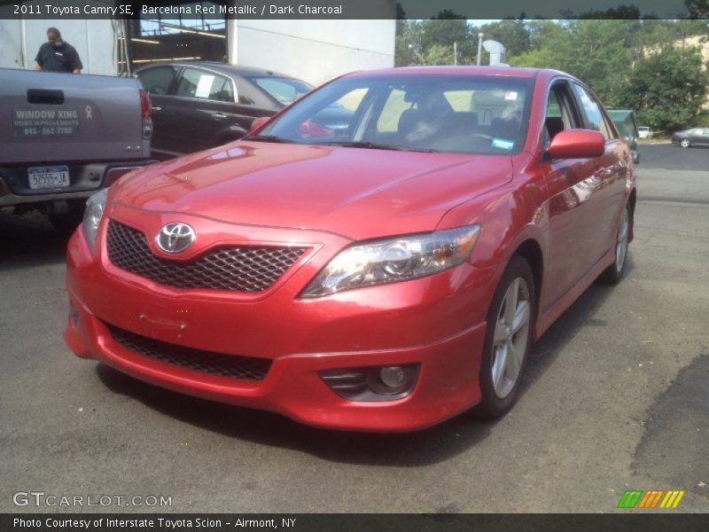 Barcelona Red Metallic / Dark Charcoal 2011 Toyota Camry SE
