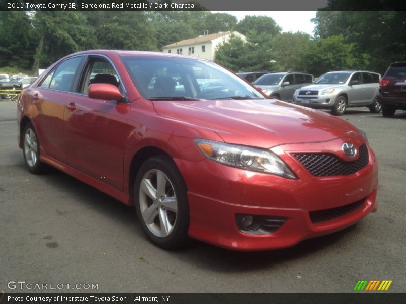 Barcelona Red Metallic / Dark Charcoal 2011 Toyota Camry SE