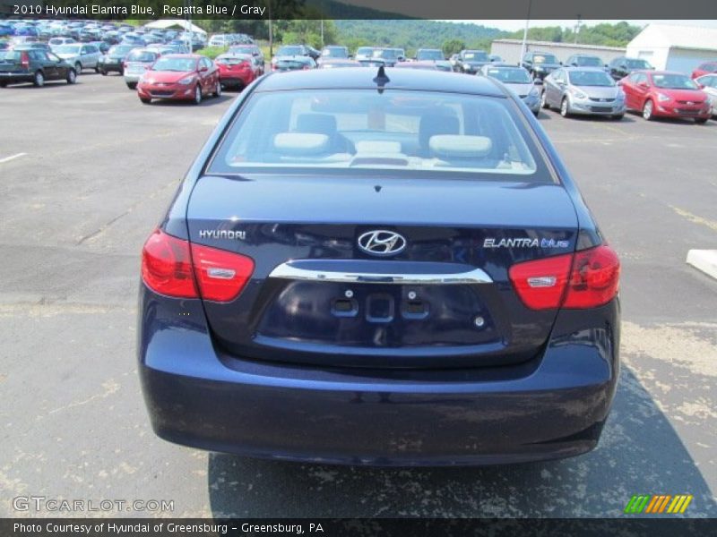 Regatta Blue / Gray 2010 Hyundai Elantra Blue