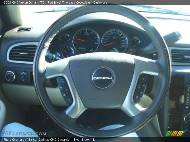 Red Jewel Tintcoat / Cocoa/Light Cashmere 2009 GMC Yukon Denali AWD