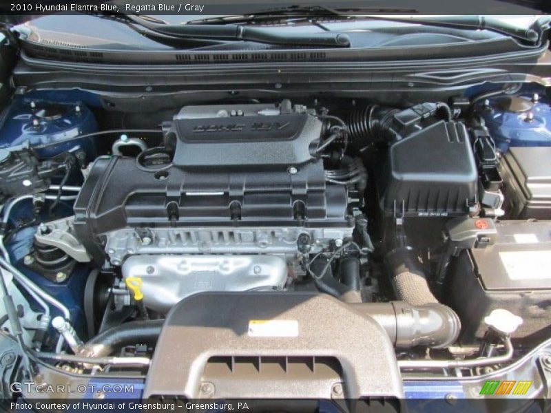  2010 Elantra Blue Engine - 2.0 Liter DOHC 16-Valve CVVT 4 Cylinder