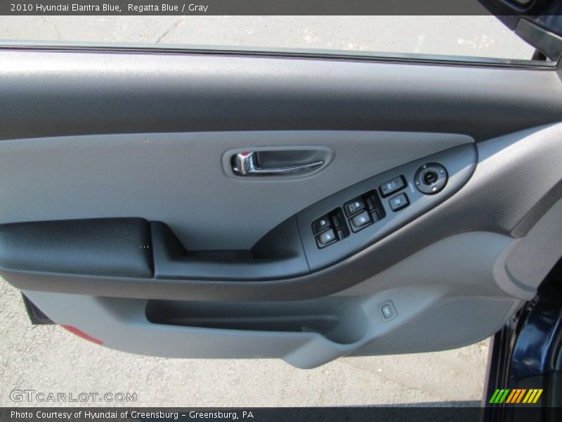 Regatta Blue / Gray 2010 Hyundai Elantra Blue
