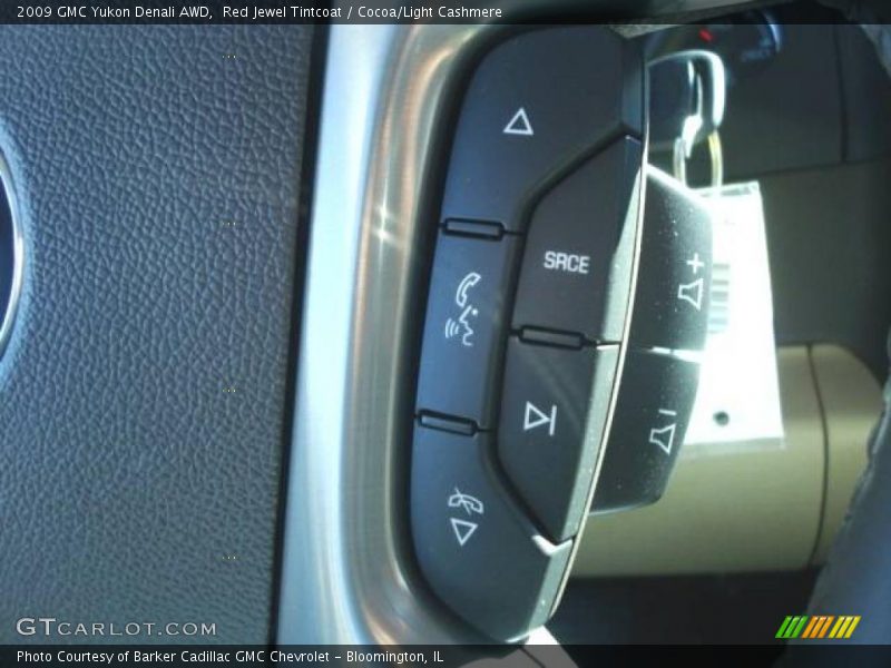 Red Jewel Tintcoat / Cocoa/Light Cashmere 2009 GMC Yukon Denali AWD