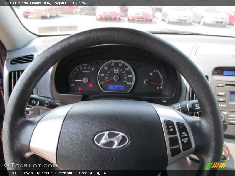  2010 Elantra Blue Steering Wheel