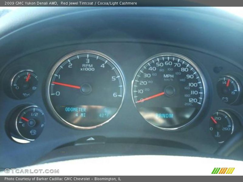 Red Jewel Tintcoat / Cocoa/Light Cashmere 2009 GMC Yukon Denali AWD