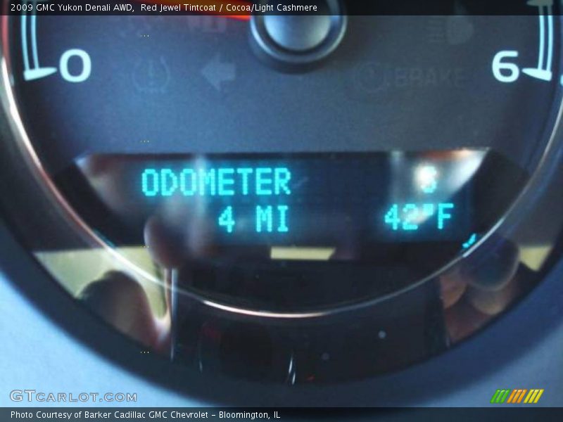 Red Jewel Tintcoat / Cocoa/Light Cashmere 2009 GMC Yukon Denali AWD