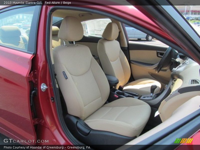 Red Allure / Beige 2013 Hyundai Elantra GLS