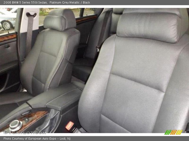 Platinum Grey Metallic / Black 2008 BMW 5 Series 550i Sedan