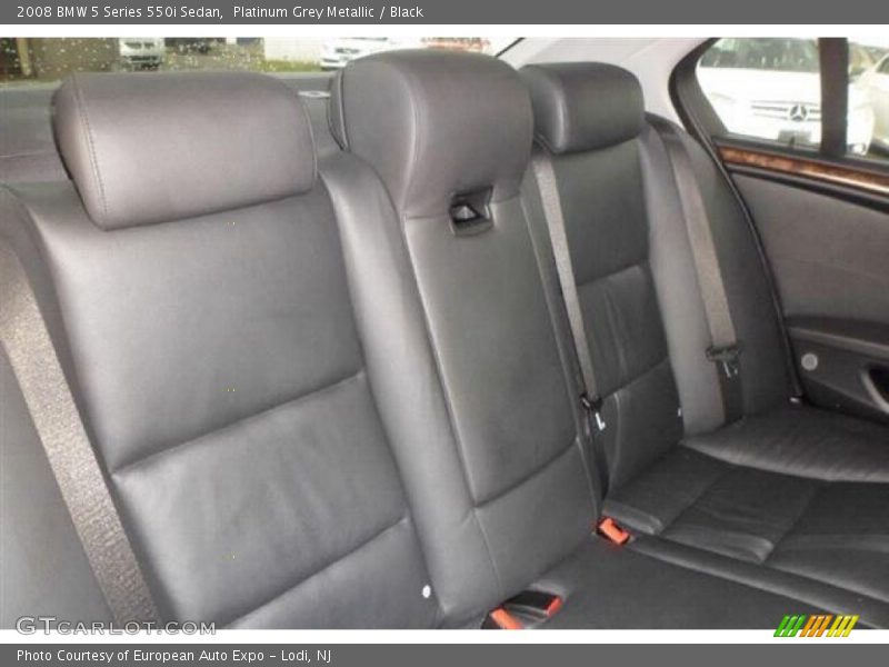 Platinum Grey Metallic / Black 2008 BMW 5 Series 550i Sedan