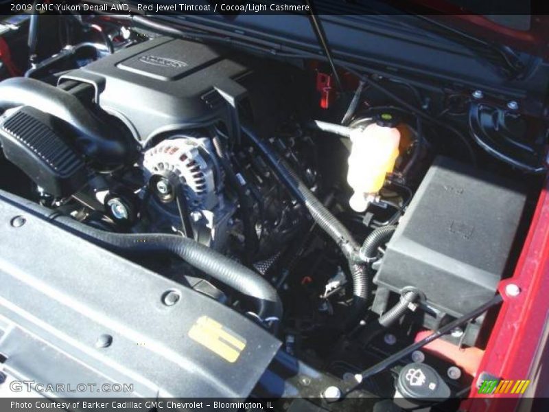 Red Jewel Tintcoat / Cocoa/Light Cashmere 2009 GMC Yukon Denali AWD
