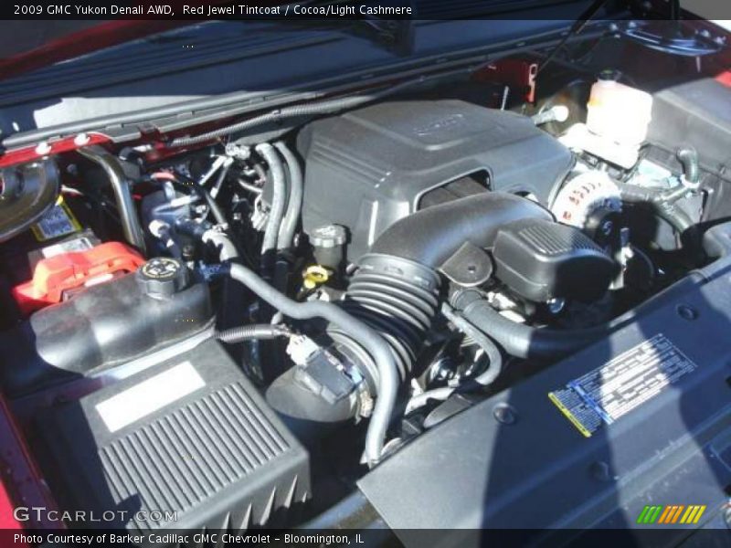 Red Jewel Tintcoat / Cocoa/Light Cashmere 2009 GMC Yukon Denali AWD