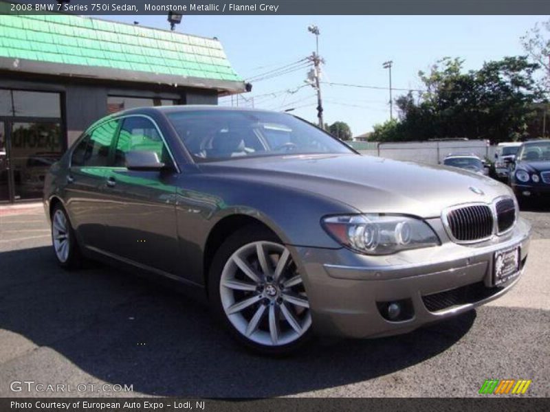 Moonstone Metallic / Flannel Grey 2008 BMW 7 Series 750i Sedan