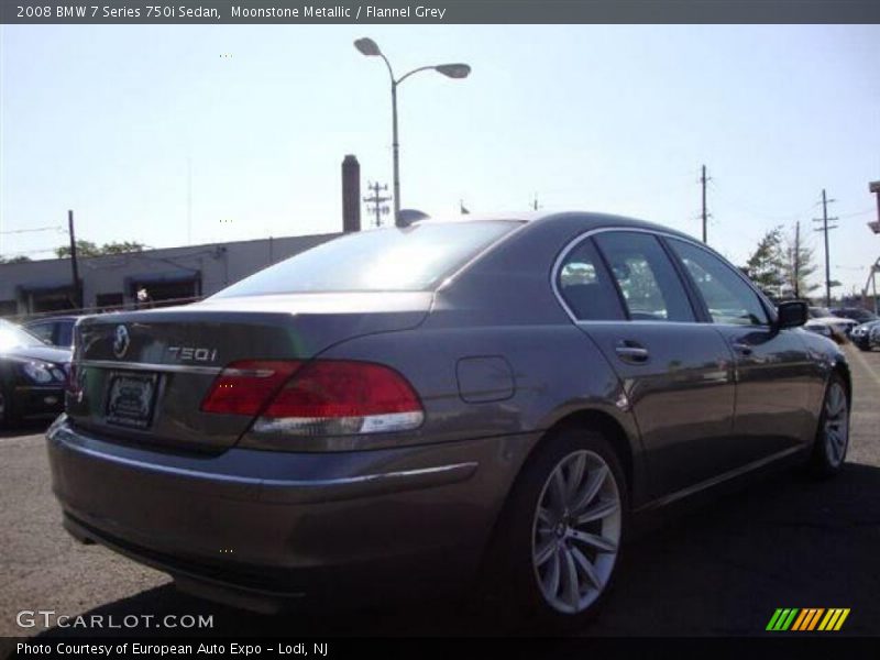 Moonstone Metallic / Flannel Grey 2008 BMW 7 Series 750i Sedan