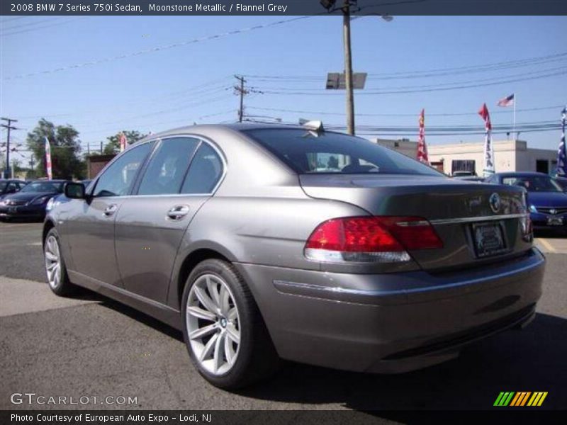 Moonstone Metallic / Flannel Grey 2008 BMW 7 Series 750i Sedan