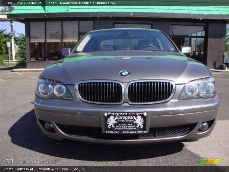 Moonstone Metallic / Flannel Grey 2008 BMW 7 Series 750i Sedan