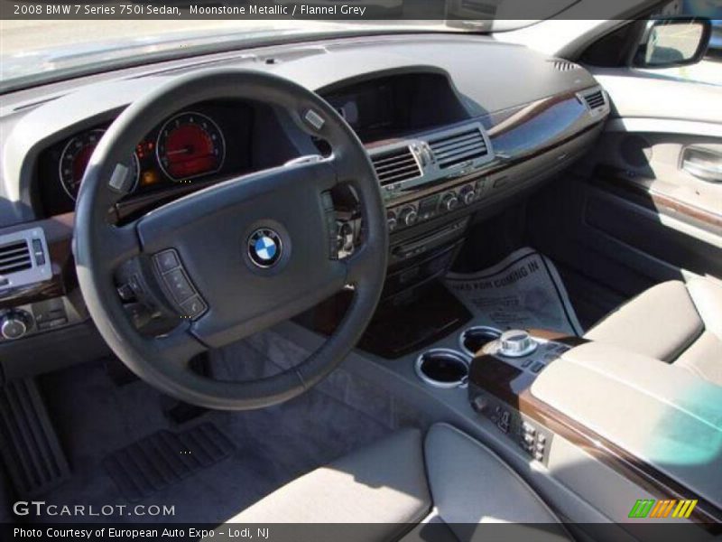 Moonstone Metallic / Flannel Grey 2008 BMW 7 Series 750i Sedan