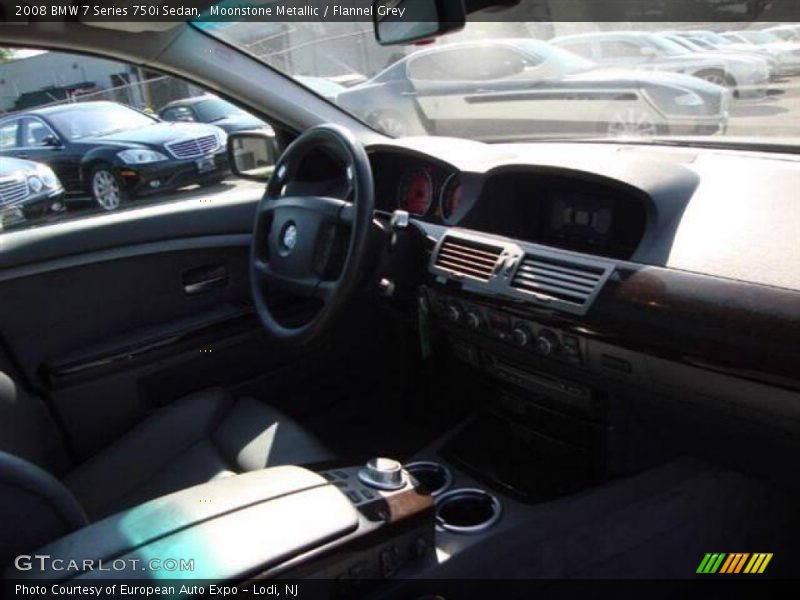 Moonstone Metallic / Flannel Grey 2008 BMW 7 Series 750i Sedan