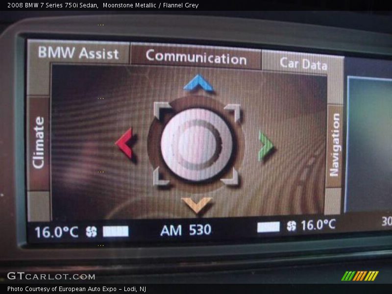 Moonstone Metallic / Flannel Grey 2008 BMW 7 Series 750i Sedan
