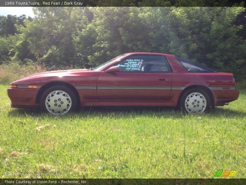 Red Pearl / Dark Gray 1989 Toyota Supra