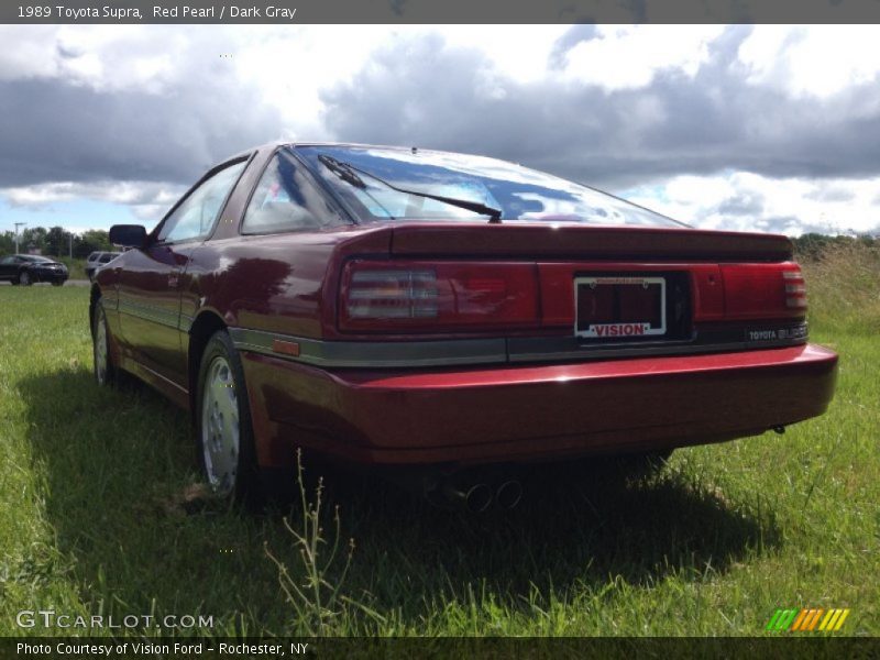Red Pearl / Dark Gray 1989 Toyota Supra