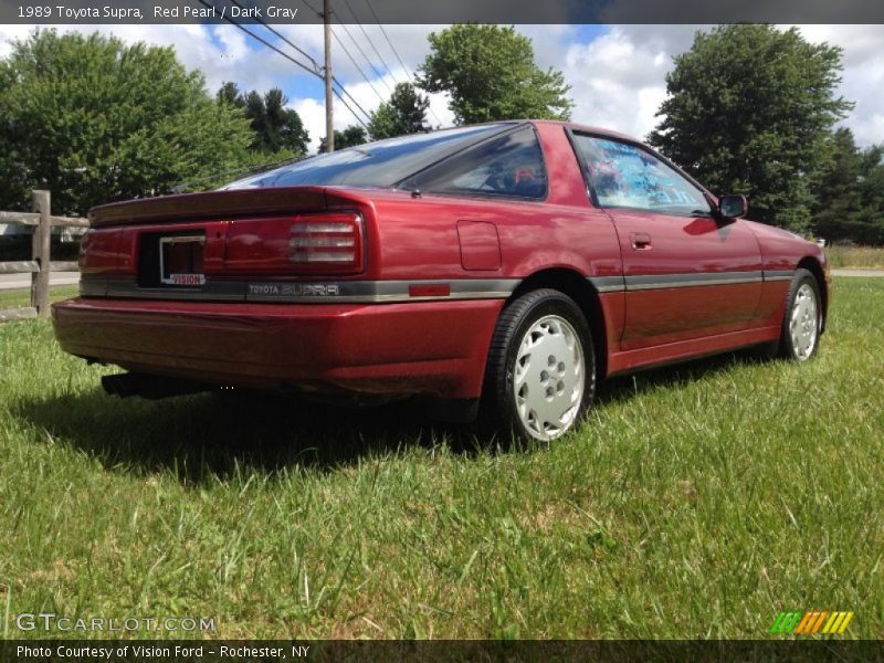 Red Pearl / Dark Gray 1989 Toyota Supra